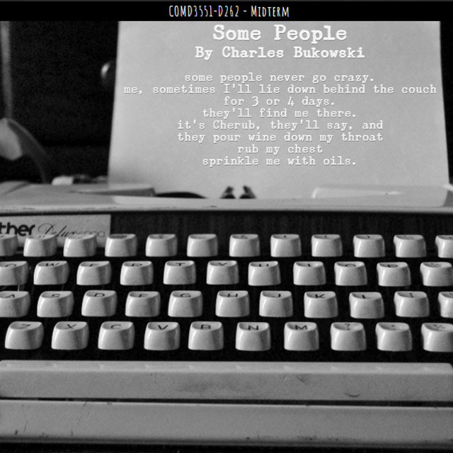 Charles Bukowski Poem Website Project